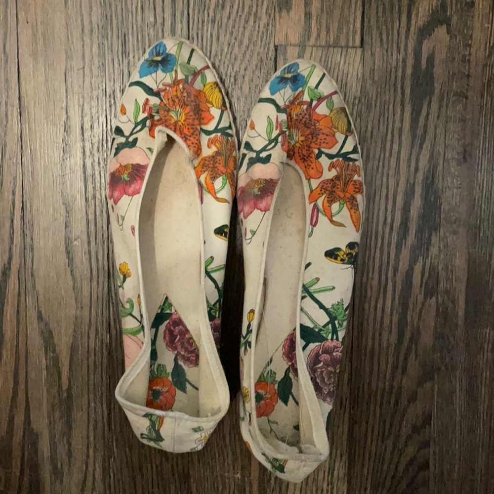 Vintage Gucci Espadrilles - signature floral print